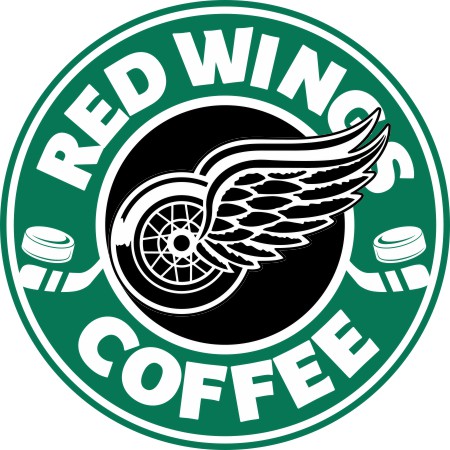 Detroit Red Wings Starbucks Coffee Logo iron on paper